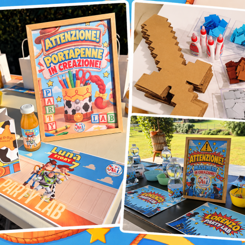 Colourful Party Lab Craft Collage