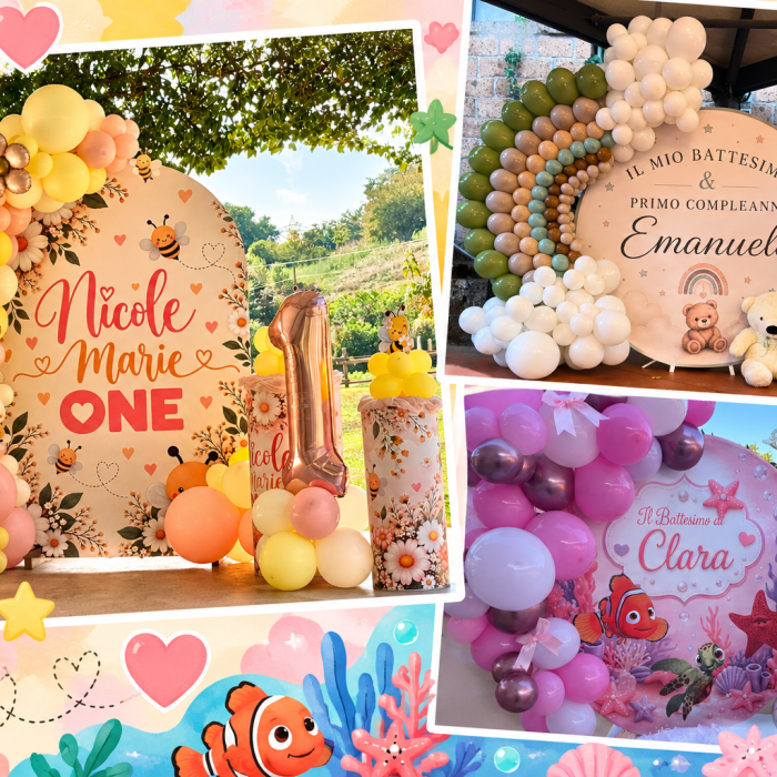 Pastel Birthday Party Inspiration Collage